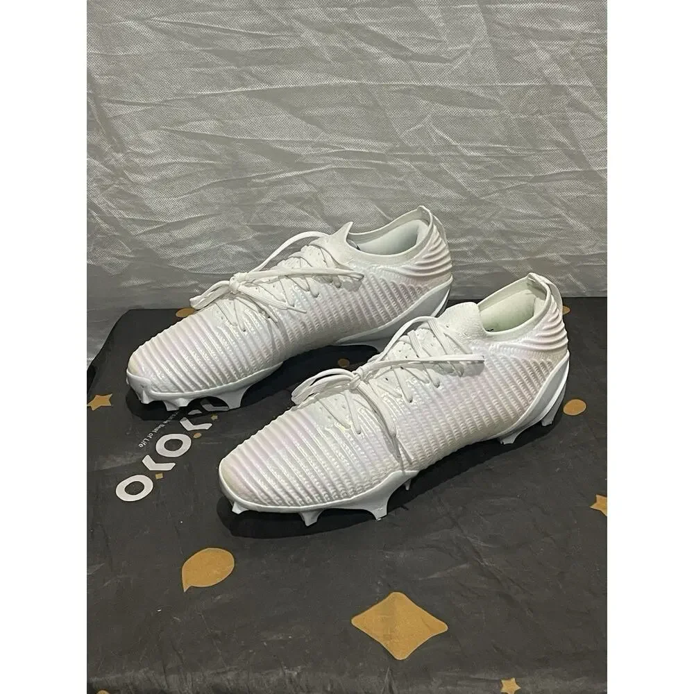 New Men’s 12 Under Armour Football Cleats Blur Pro Lace Up White 3028220-100